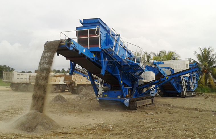 履帶式移動(dòng)破碎站